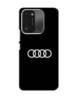 Чехол для TECNO Spark 8C с картинкой «Audi White Logo»