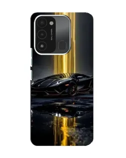 Чехол для TECNO Spark 8C с картинкой «Ночной Lamborghini драйв»