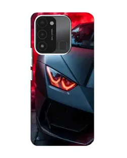 Чехол для TECNO Spark 8C с картинкой «Lamborghini красное сияние»
