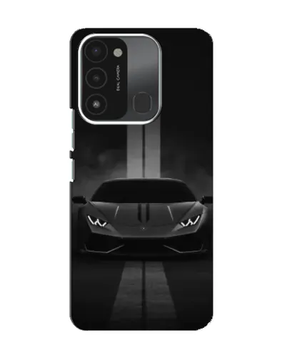 Чехол для TECNO Spark 8C с картинкой «Lamborghini симметрия дорог»