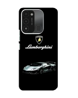 Чехол для TECNO Spark 8C с картинкой «Логотип Lamborghini классика»