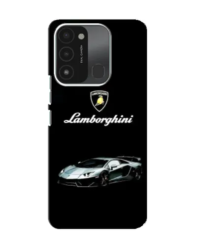 Чехол для TECNO Spark 8C с картинкой «Логотип Lamborghini классика»