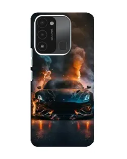 Чехол для TECNO Spark 8C с картинкой «Lamborghini дымная эстетика»