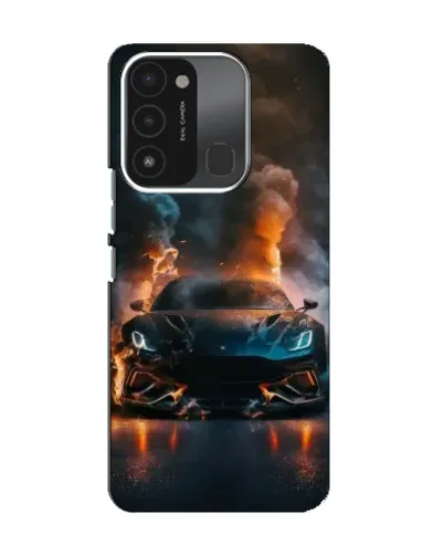 Чехол для TECNO Spark 8C с картинкой «Lamborghini дымная эстетика»