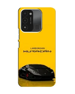 Чехол для TECNO Spark 8C с картинкой «Lamborghini Huracan черный»