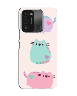 Чехол для TECNO Spark 8C с картинкой «Pusheen трио» Чехол для TECNO Spark 8C с картинкой «Pusheen трио»