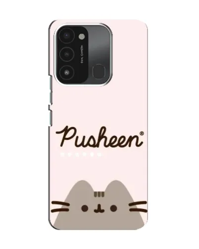 Чехол для TECNO Spark 8C с картинкой «Pusheen логотип»
