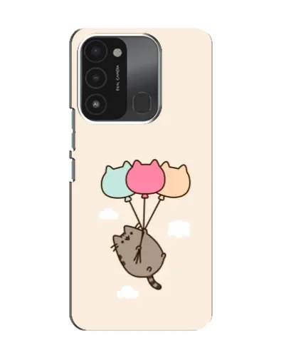 Чехол для TECNO Spark 8C с картинкой «Пушин на шариках»