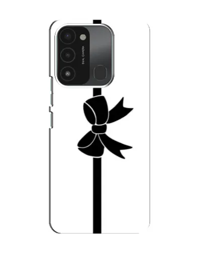 Чехол для TECNO Spark 8C с картинкой «Вертикальный бант»