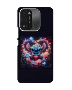 Чохол для TECNO Spark 8C з картинкою «Stitch у квітах»