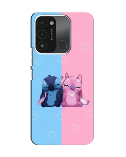 Чехол для TECNO Spark 8C с картинкой «Stitch и Angel Love» Чехол для TECNO Spark 8C с картинкой «Stitch и Angel Love»