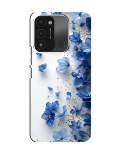 Чехол для TECNO Spark 8C с картинкой «Голубой цветочный каскад» Чехол для TECNO Spark 8C с картинкой «Голубой цветочный каскад»