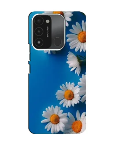 Чехол для TECNO Spark 8C с картинкой «Белоснежные маргаритки»
