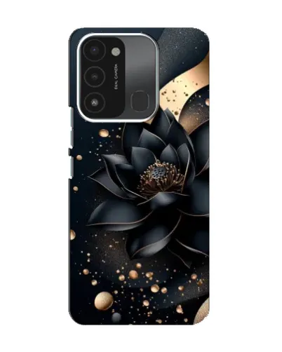 Чехол для TECNO Spark 8C с картинкой «Черный лотос»