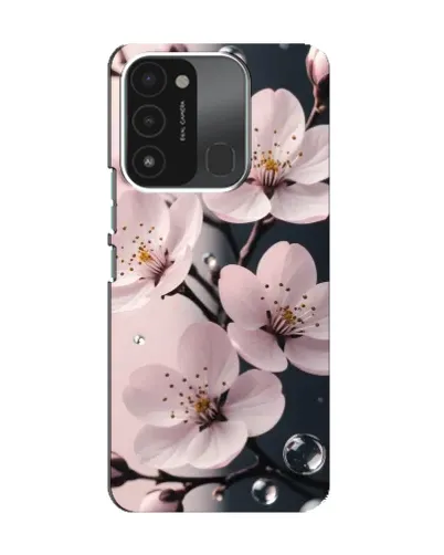 Чехол для TECNO Spark 8C с картинкой «Нежная сакура и капли» Чехол для TECNO Spark 8C с картинкой «Нежная сакура и капли»
