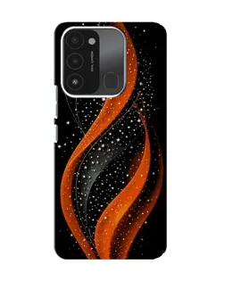 Чехол для TECNO Spark 8C с картинкой «Огненная звездная волна»