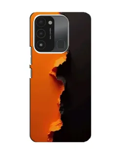 Чехол для TECNO Spark 8C с картинкой «Оранжевый разлом»