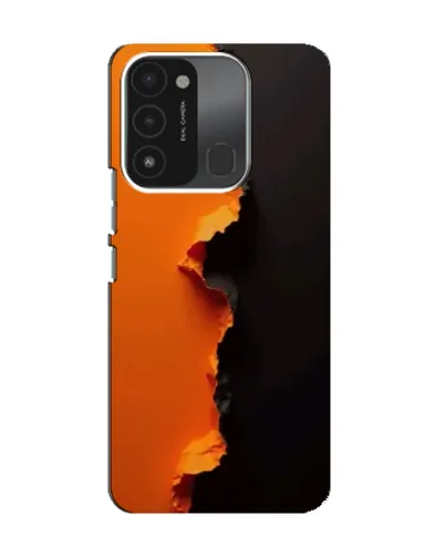 Чехол для TECNO Spark 8C с картинкой «Оранжевый разлом»