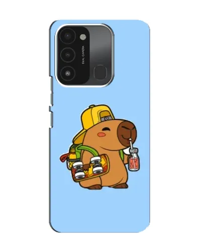 Чехол для TECNO Spark 8C с картинкой «Капибара на скейте» Чехол для TECNO Spark 8C с картинкой «Капибара на скейте»