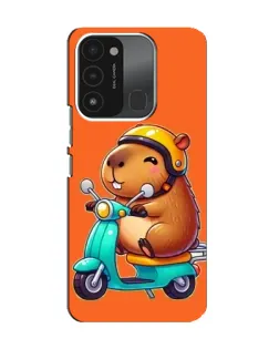 Чохол для TECNO Spark 8C з картинкою «Капібара на скутері» Чохол для TECNO Spark 8C з картинкою «Капібара на скутері»