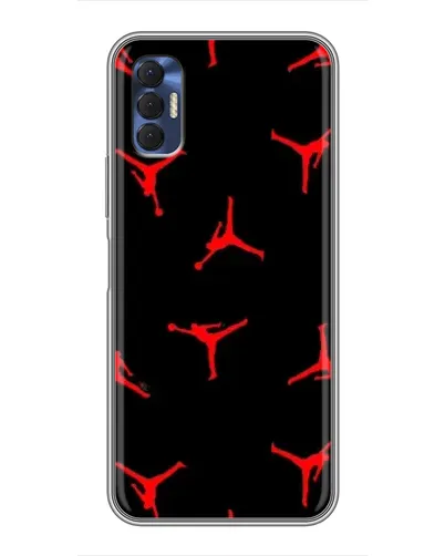 Чехол для TECNO Spark 8P с картинкой «Jordan Red Pattern» Чехол для TECNO Spark 8P с картинкой «Jordan Red Pattern»