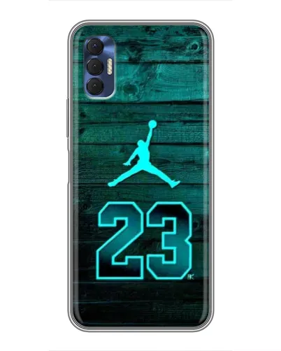 Чехол для TECNO Spark 8P с картинкой «Jordan Cyan 23» Чехол для TECNO Spark 8P с картинкой «Jordan Cyan 23»