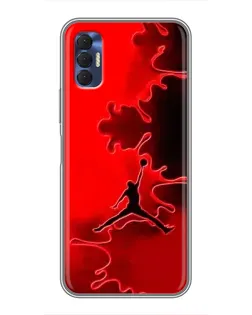 Чехол для TECNO Spark 8P с картинкой «Jordan Red Smoke» Чехол для TECNO Spark 8P с картинкой «Jordan Red Smoke»