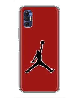 Чехол для TECNO Spark 8P с картинкой «Jordan Red Back» Чехол для TECNO Spark 8P с картинкой «Jordan Red Back»