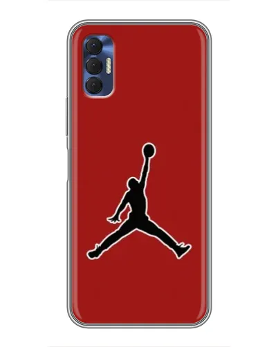 Чехол для TECNO Spark 8P с картинкой «Jordan Red Back» Чехол для TECNO Spark 8P с картинкой «Jordan Red Back»