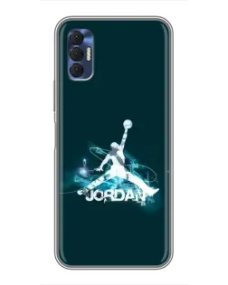 Чехол для TECNO Spark 8P с картинкой «Jordan Blue Fire» Чехол для TECNO Spark 8P с картинкой «Jordan Blue Fire»