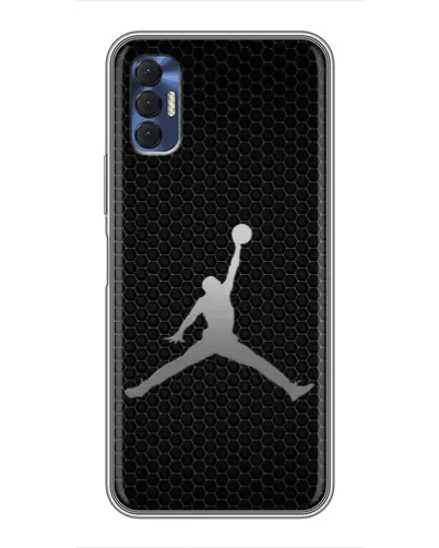 Чехол для TECNO Spark 8P с картинкой «Jordan Dark Carbon» Чехол для TECNO Spark 8P с картинкой «Jordan Dark Carbon»