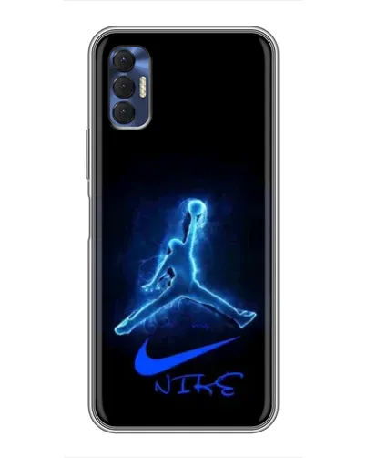 Чехол для TECNO Spark 8P с картинкой «Jordan Neon Blue» Чехол для TECNO Spark 8P с картинкой «Jordan Neon Blue»