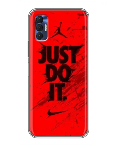 Чехол для TECNO Spark 8P с картинкой «Nike Just Do It» Чехол для TECNO Spark 8P с картинкой «Nike Just Do It»