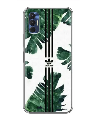 Чехол для TECNO Spark 8P с картинкой «Пальмовые листья адидас»
