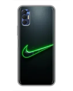 Чохол для TECNO Spark 8P з картинкою «Неоновий контур Nike» Чохол для TECNO Spark 8P з картинкою «Неоновий контур Nike»