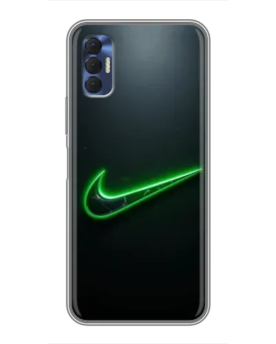 Чехол для TECNO Spark 8P с картинкой «Неоновый контур Nike» Чехол для TECNO Spark 8P с картинкой «Неоновый контур Nike»