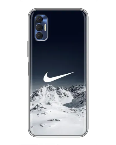 Чехол для TECNO Spark 8P с картинкой «Nike — зимние горы» Чехол для TECNO Spark 8P с картинкой «Nike — зимние горы»