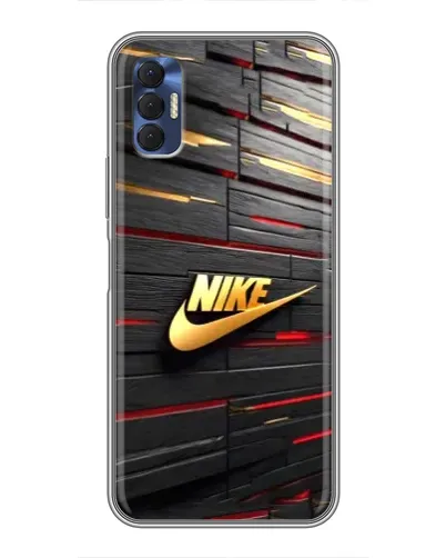 Чехол для TECNO Spark 8P с картинкой «Золотой Nike на металле» Чехол для TECNO Spark 8P с картинкой «Золотой Nike на металле»