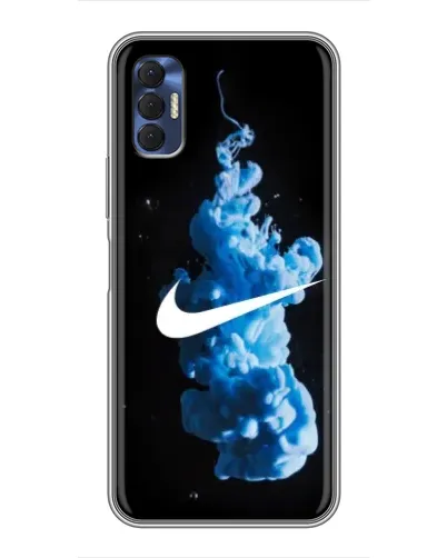 Чехол для TECNO Spark 8P с картинкой «Nike и синий дым» Чехол для TECNO Spark 8P с картинкой «Nike и синий дым»