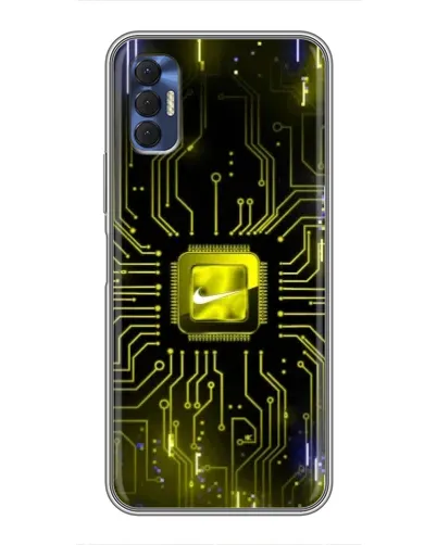 Чехол для TECNO Spark 8P с картинкой «Nike — золотая искра» Чехол для TECNO Spark 8P с картинкой «Nike — золотая искра»