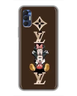 Чехол для TECNO Spark 8P с картинкой «LV и Микки Маус»