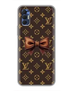 Чехол для TECNO Spark 8P с картинкой «LV с бантом»