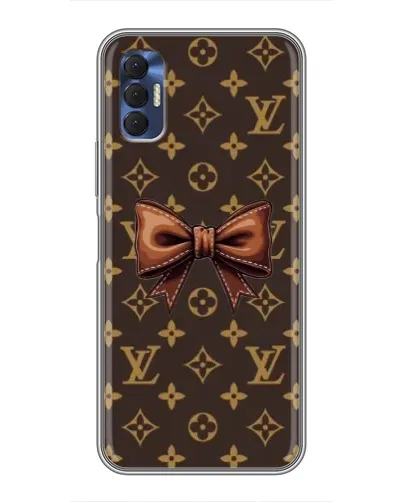 Чехол для TECNO Spark 8P с картинкой «LV с бантом» Чехол для TECNO Spark 8P с картинкой «LV с бантом»