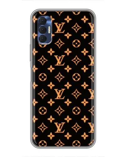 Чехол для TECNO Spark 8P с картинкой «Золотая монограмма LV» Чехол для TECNO Spark 8P с картинкой «Золотая монограмма LV»