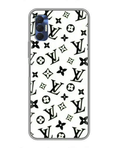 Чехол для TECNO Spark 8P с картинкой «Монохромный хаос LV» Чехол для TECNO Spark 8P с картинкой «Монохромный хаос LV»
