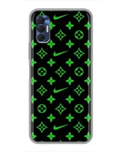 Чехол для TECNO Spark 8P с картинкой «Неоновый принт LV»
