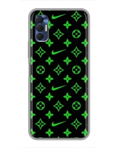 Чехол для TECNO Spark 8P с картинкой «Неоновый принт LV» Чехол для TECNO Spark 8P с картинкой «Неоновый принт LV»