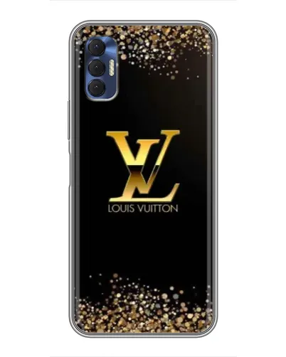 Чехол для TECNO Spark 8P с картинкой «LV — золотые искры» Чехол для TECNO Spark 8P с картинкой «LV — золотые искры»