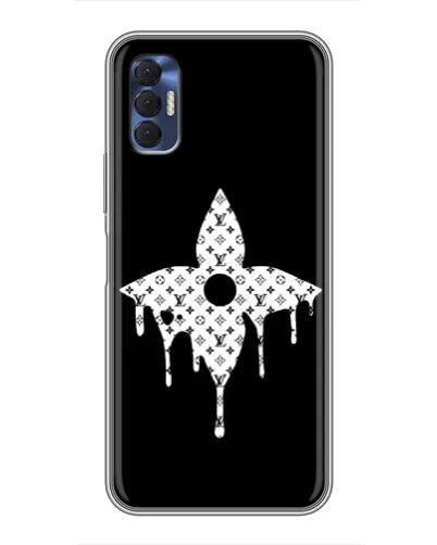 Чехол для TECNO Spark 8P с картинкой «Цветочная монограмма» Чехол для TECNO Spark 8P с картинкой «Цветочная монограмма»