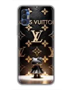 Чехол для TECNO Spark 8P с картинкой «Монограмма с фигурой»
